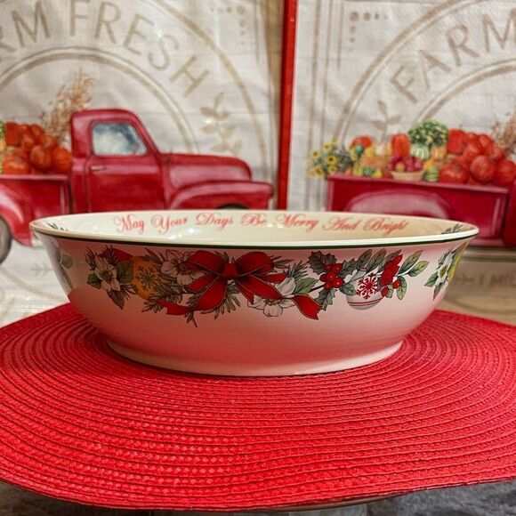 Spode Christmas Tree Annual Serving Bowl 2017 NWT - Picture 5 of 12